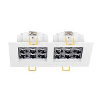 Spot LED patrat Roma SQ DB 9 24W 4000K, alb, Metsan