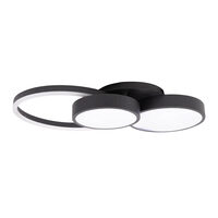Plafoniera Sobek LED 55W IP20, negru, Erste