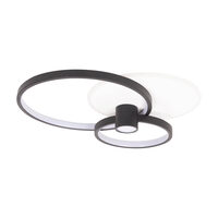 Plafoniera Horus LED 65W IP20, negru+auriu, Erste
