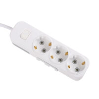 Myra prelungitor 2m 3 prize cu intrerupator, alb, Elbi