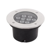 Spot pardoseala LED RGB 12W IP65, cu telecomanda, Novelite