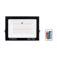Proiector SMD slim LED 50W RGB cu telecomanda, Novelite