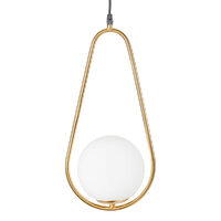 Pendul Nuli 1XE14 40W 1.5m, auriu, Erste