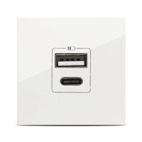 Moda Voice, priza USB A+C 5V 2,4A 2M, alb, Elbi