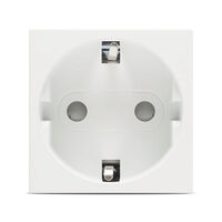 Moda Voice, priza Schuko protectie copii 2M, alb mat, Elbi