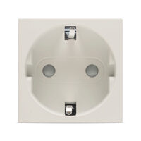 Moda Voice, priza Schuko protectie copii 2M, bej mat, Elbi