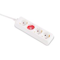 Prelungitor 1.5m 4 prize, alb, Inlet