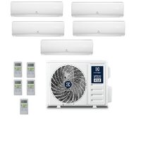 Pachet aer conditionat multisplit ELECTROLUX , inverter , unitate externa 42000 BTU , unitati interne 5 x 9000 BTU , Clasa A++/A+ , Wi FI