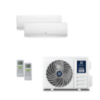 Pachet aer conditionat multisplit ELECTROLUX , inverter , unitate externa 18000 BTU , unitati interne 2 x 9000 BTU , Clasa A++/A+ , Wi FI