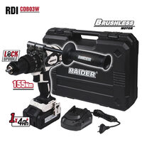 Masina de gaurit cu percutie 20V 4Ah 155Nm RDI-CDB03W, Raider Industrial 011503