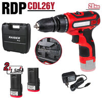 Masina de gaurit si insurubat 12V 2x1.5Ah 28Nm RD-CDL26, Raider Power Tools 030148