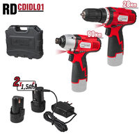 Set bormasina + surubelnita cu impact 12V 2x1.5Ah RD-CDIDL01, Raider Power Tools 030158
