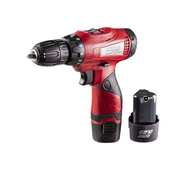 Masina de gaurit si insurubat 12V 2x1.5Ah 24Nm RD-CDL35, Raider Power Tools 030165
