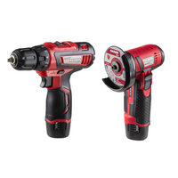 Set Polizor unghiular si bormasina 12V 2x2Ah RDP-CDLCAG03, Raider Pro 030168