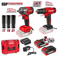 R20 Masina insurubat cu impact 1/2" 320Nm 2x2Ah RDP-PCDIW20, Raider Pro 030253