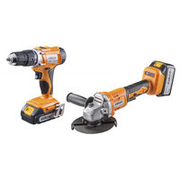 Set Polizor unghiular si bormasina 18V 2 si 4Ah BK-AGCDL1, Baukraft 030605