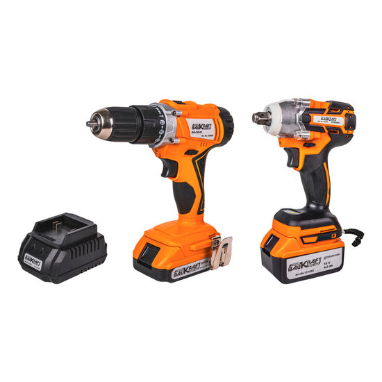 Bormasina percutie si cheie brushless 18V 4A 2Ah BK-CDIBIW3, Baukraft 030609