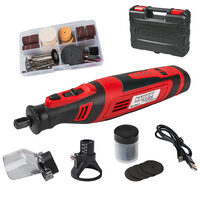 Set mini polizor drept 8V 2Ah 127 accesorii. cutie RD-CMG16, Raider Power Tools 044116
