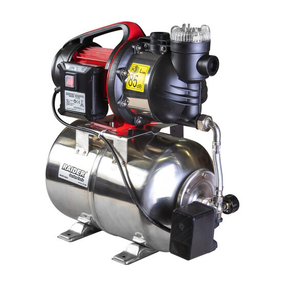 Hidrofor cu rezervor inox 1300W x 1” 80 l/min RD-WP1300S, Raider Garden Tools 071108