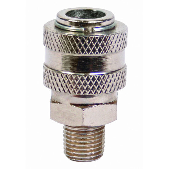 Conector rapid 1/4"M QC04, Raider Power Tools 089927