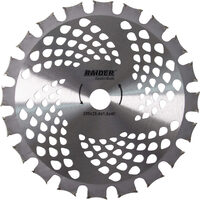 Lama motocoasa tip disc cu 20 de dinti Ø255x25.4mm vidia gri, Raider Garden Tools 110343