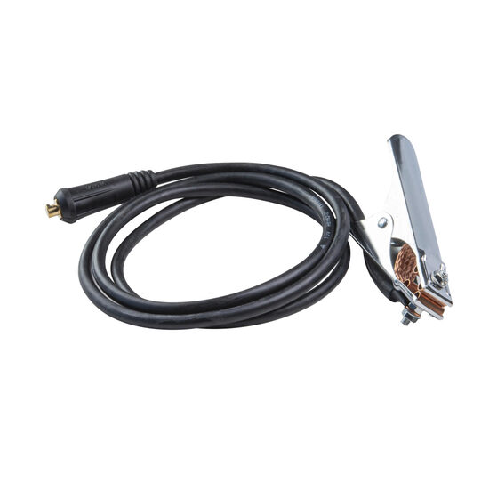 Set cablu sudura 16mm2 2m cleste pentru impamantare si cupla, Raider Power Tools 138344