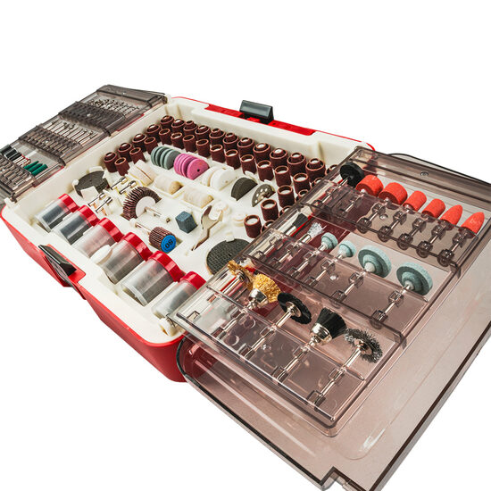 Set 418 accesorii pentru mini polizor drept, Raider Power Tools 138409
