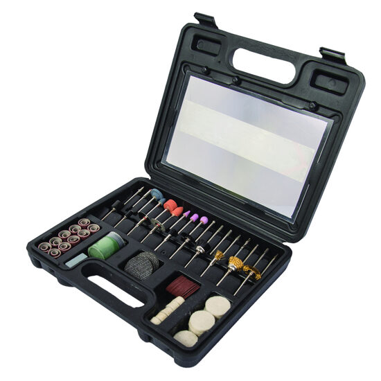 Set 100 accesorii pentru mini polizor drept, Raider Power Tools 139901