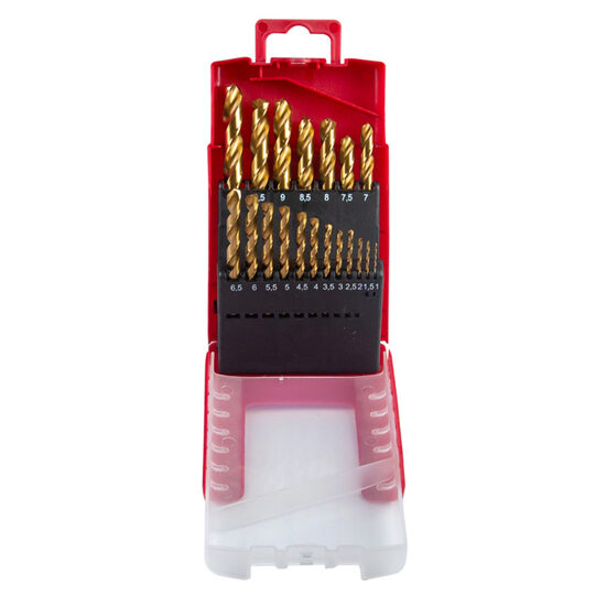 Set 19 burghie HSS+TIN ø  1.0 – 10.0 mm, Raider Power Tools 150684