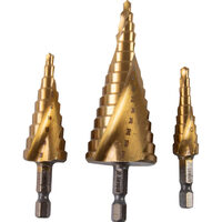 Burghiu conic in trepte Ø4-12,4-20,4-32mm Set, Raider Power Tools 150685