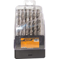 Burghiu ø1.0-10mm HSS set 19pcs GD, Gadget 157105