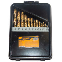 Burghiu ø2.0-8.0mm HSS + TIN set 13pcs metal box GD, Gadget 157107