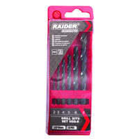 Set burghie 6pcs. Ø2, 3, 4, 5, 6, 8mm HSS-R Set, Raider Power Tools 157110
