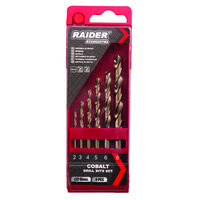 Set burghie 6pcs. Ø2, 3, 4, 5, 6, 8mm HSS-Co Set, Raider Pro 157112