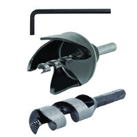 Set carota 54mm si burghiu pentru lemn ø22mm, Raider Power Tools 157701