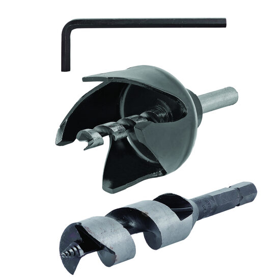 Set carota 54mm si burghiu pentru lemn ø22mm, Raider Power Tools 157701