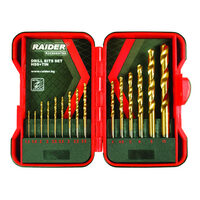 Set burghie pentru metal HSS TIN ø1.5-10mm 15pcs, Raider Power Tools 157789