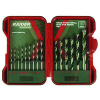 Set burghie pentru lemn ø3-10mm 15pcs, Raider Power Tools 157791