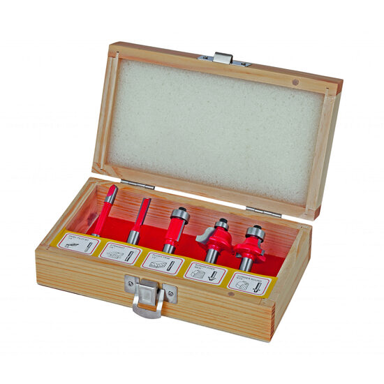 Freze profilate Router bits ø8mm set 5pcs Type C, Raider Power Tools 158302