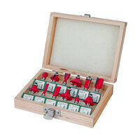 Freze profilate Router bits ø8mm set 12pcs, Raider Power Tools 158303