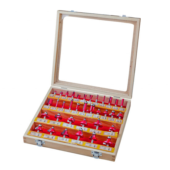Freze profilate Router bits ø8mm set 35pcs, Raider Power Tools 158305