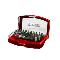 Set 32 biti si suport magnetic 1/4'' Raider, Raider Power Tools 158901