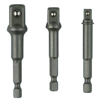 Set 3 adaptori patrati 1/4 HEX la 3/8 si 1/2 Raider, Raider Power Tools 158904
