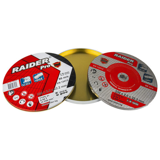 Set 5 discuri taiat metal 230х2mm A60T Inox RDP, Raider Pro 160159