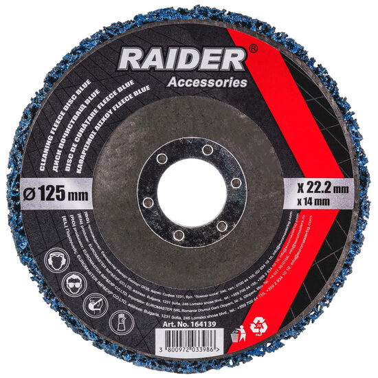 Disc curatare vopsea Blue 125x22.2x14mm RD, Raider Power Tools 164139