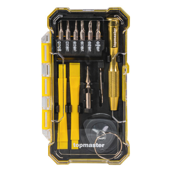 Set de biți de precizie, 19 buc., Top Master Pro 220141