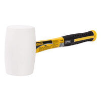 Ciocan cauciuc cu coada fibra 340g alb TMP, Top Master Pro 240906