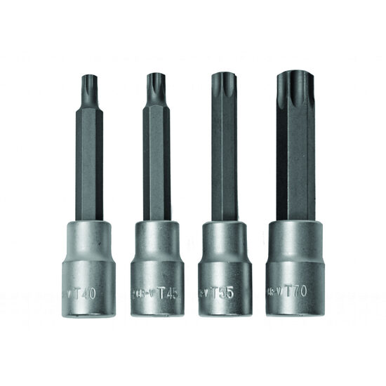 Set 4 biti torx act.1/2" T40-T70 100mm CR-V TMP, Top Master Pro 330322