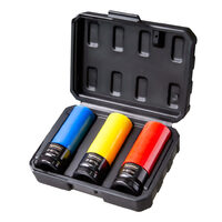 Cheie tubulara impact adanca 3 buc. 17, 19, 21mm TMP, Top Master Pro 338805