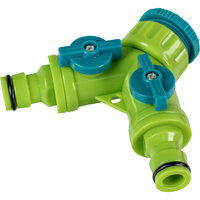 Mufa conector furtun 2 cai cu stop 1/2-3/4 TG, Top Garden 380974